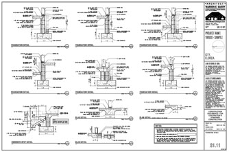 Architectural Construction Documents, custom home plans, site plan, site map, contents of set